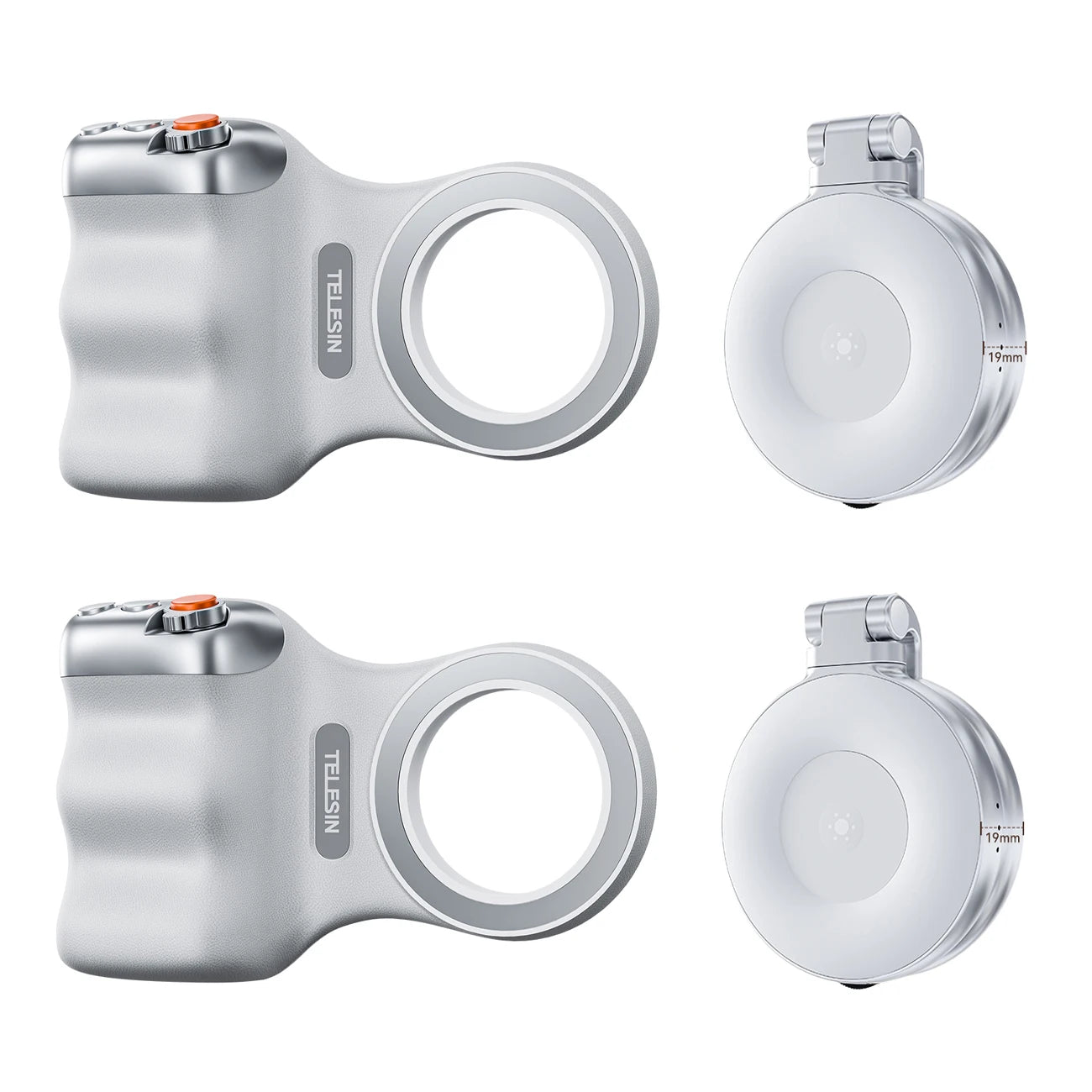 2 ProCapture Magnetic Phone Grip Holder with 2 Fill Light Accessory